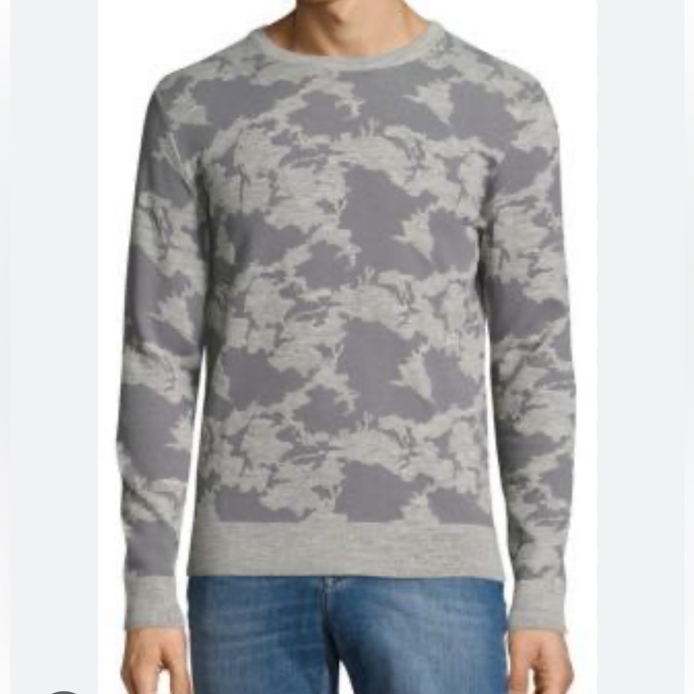 J Lindeberg Fred 3D camo wool blend sweater